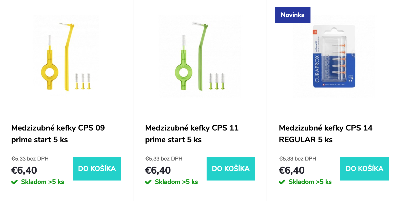 medzizubné kefky nakupovať